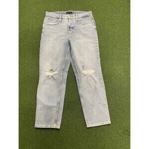 Ladies Free Assembly Denim Blue Jeans Size 12 Wide Leg